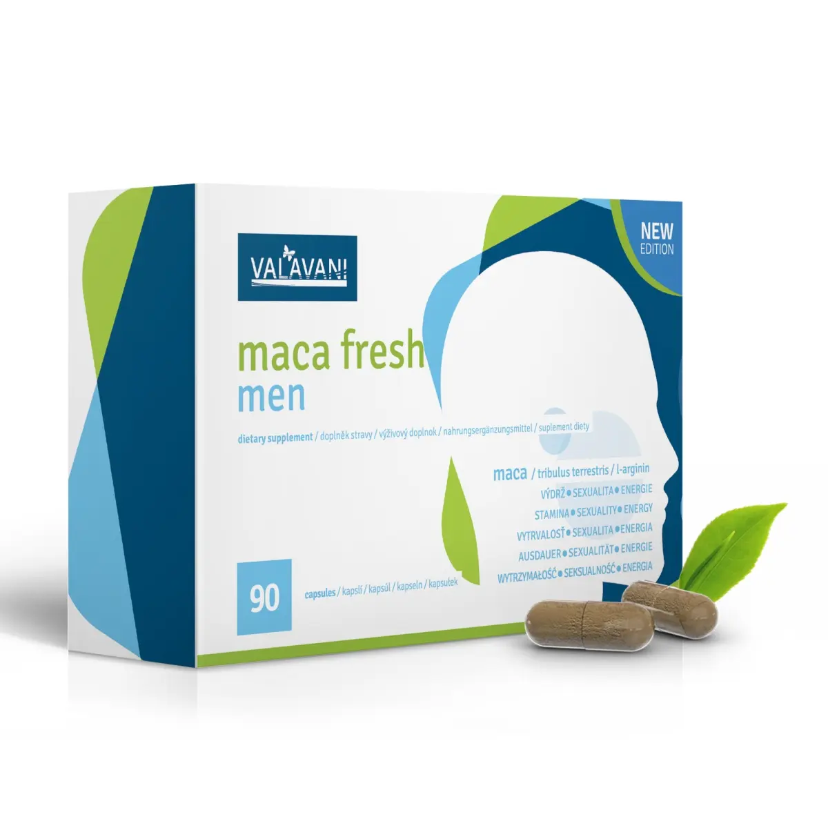 Kapsle pro muže Maca Fresh Men 90 kapslí - Valavani