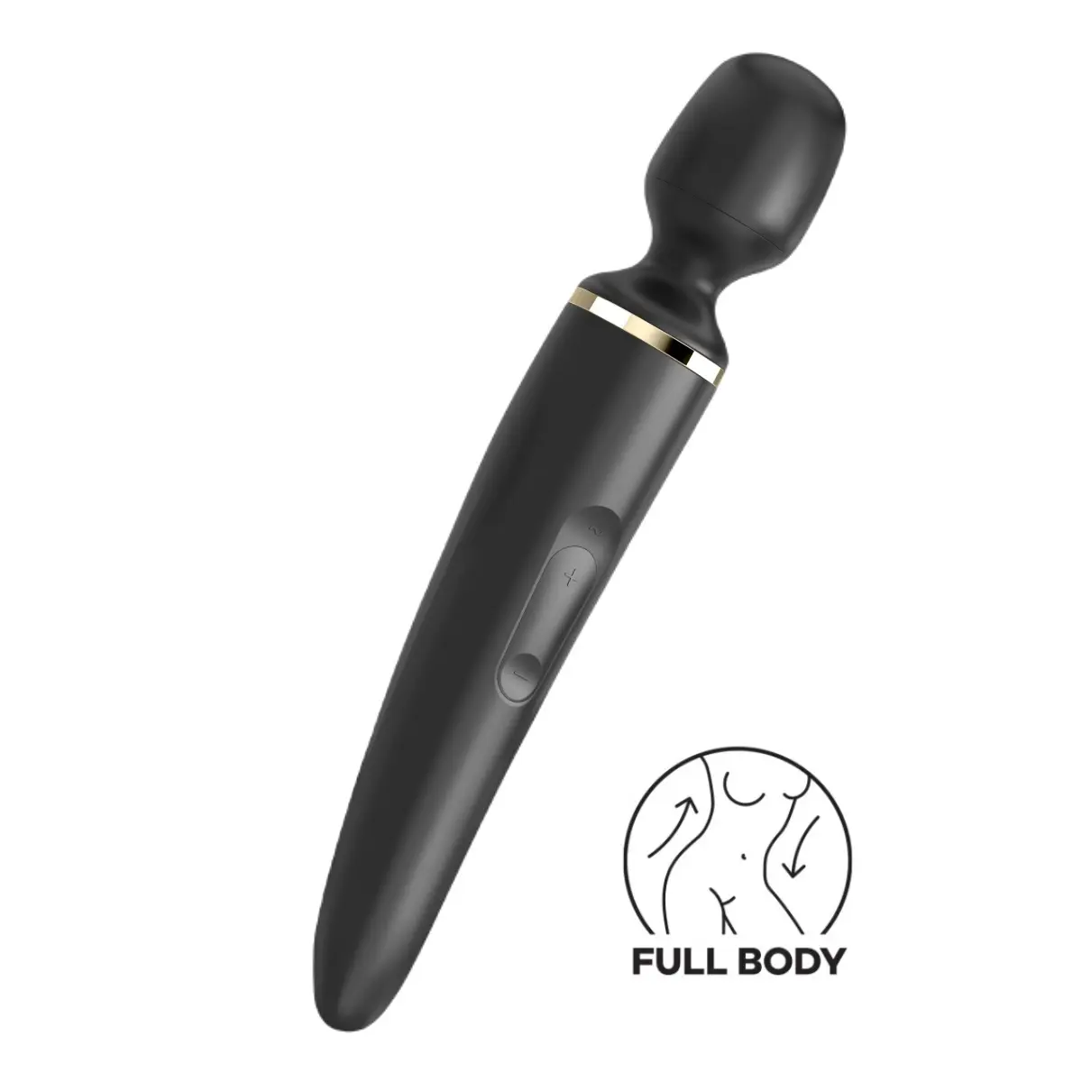 Satisfyer Wand-er Woman - masážní vibrátor - voděodolný - černý