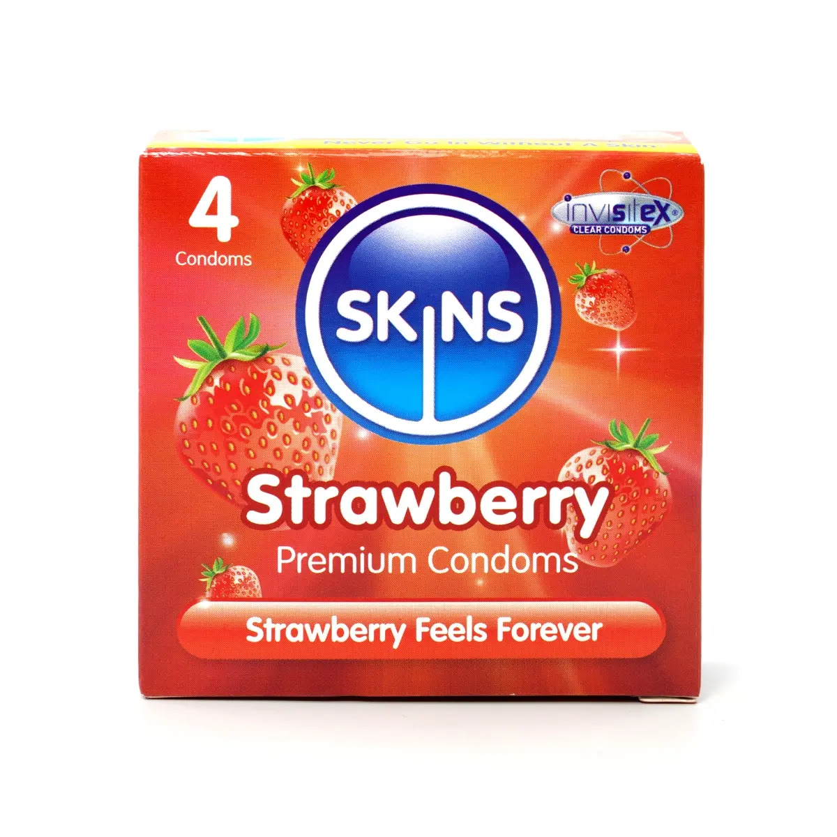 Kondom Skins Strawberry 4 ks