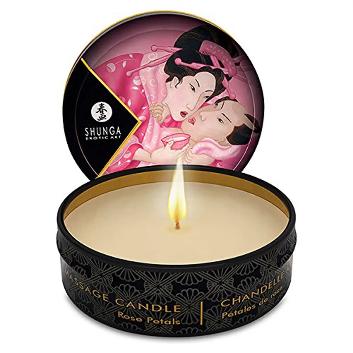 Svíčka masážní Shunga Rose Petals-Aphrodisia 30 ml