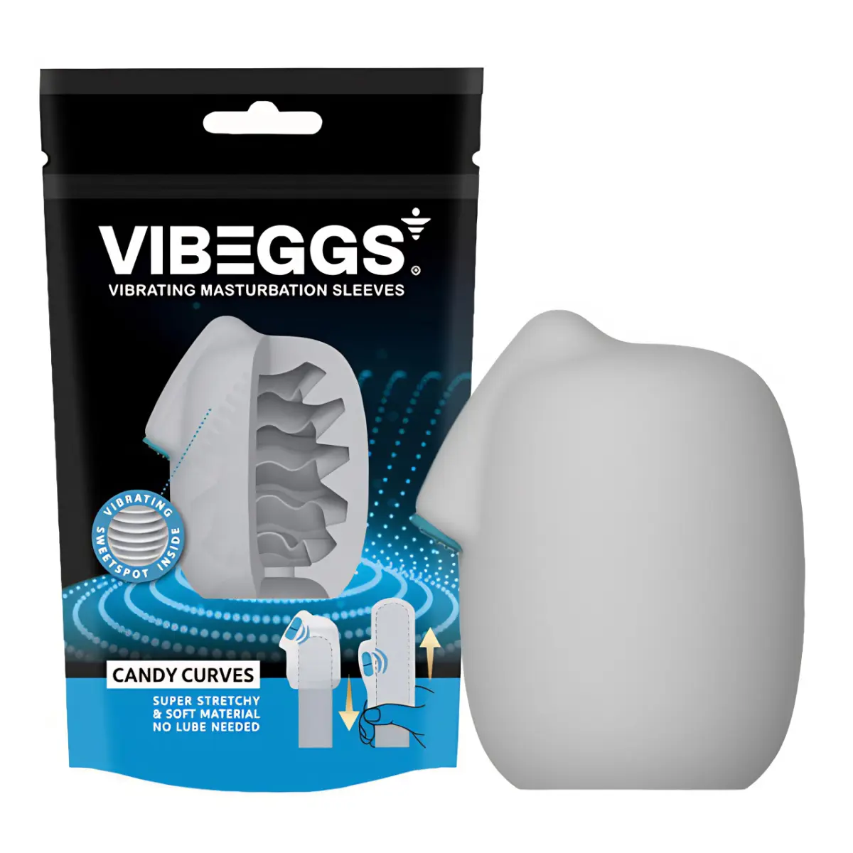 Masturbátor VIBEGGS CANDY CURVES vibrační
