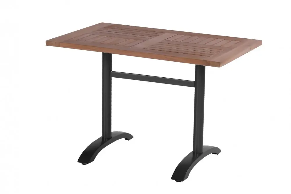 Sklopný Zahradní stůl Sophie Bistro Teak 110 x 70 cm - černý