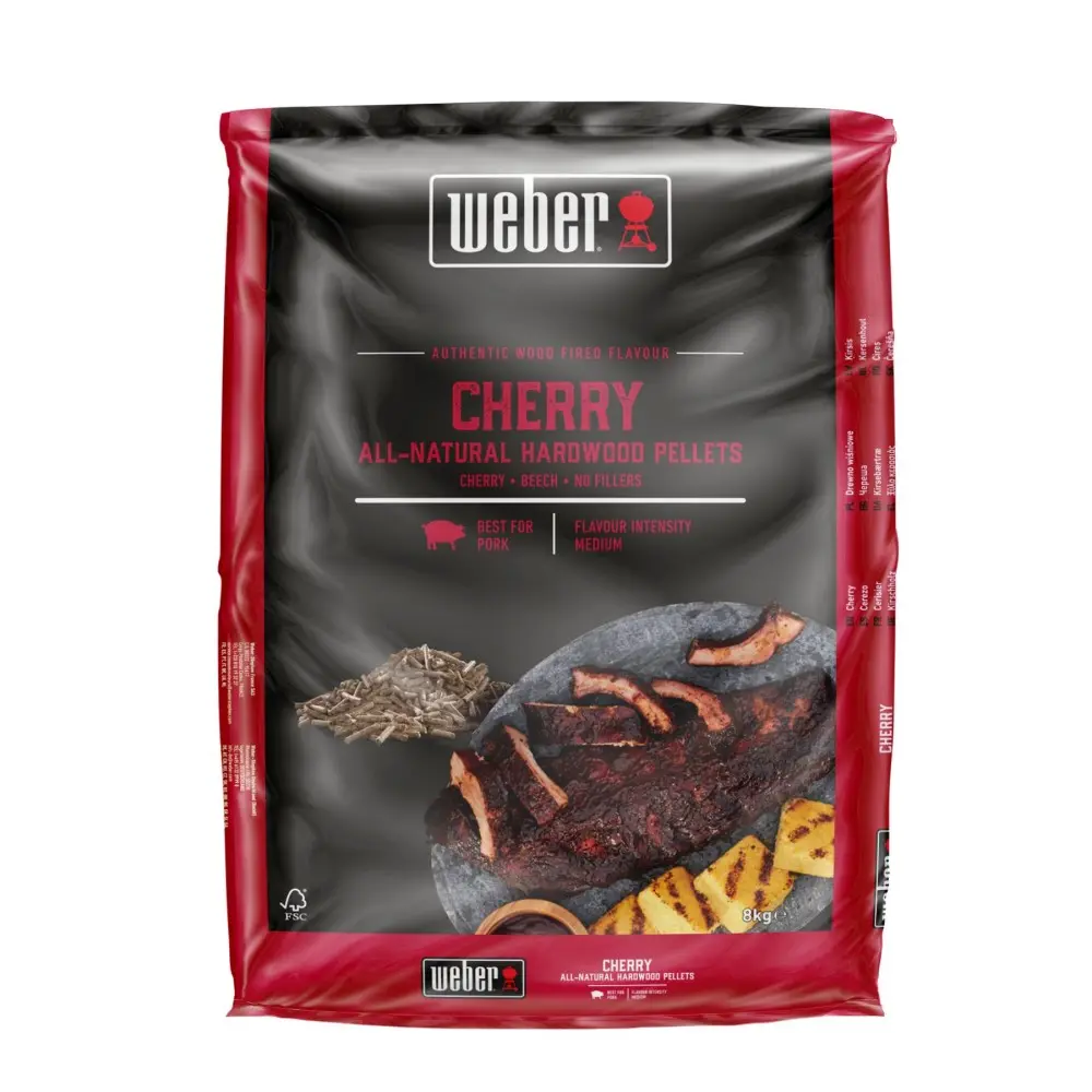 Weber dřevěné přírodní pelety TŘEŠEŇ, 8 kg