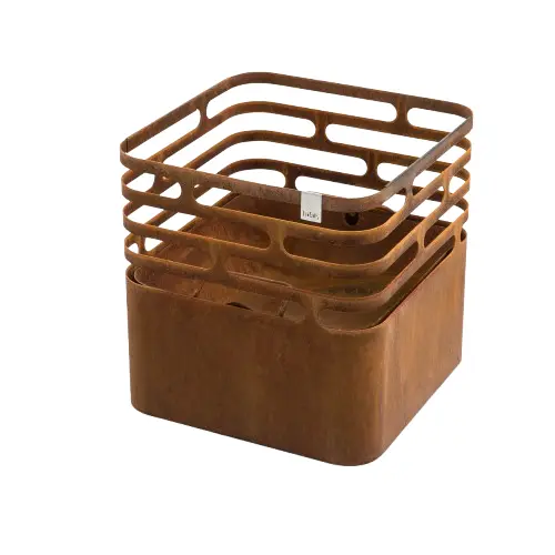 HÖFATS Grilovací přenosné ohniště HÖFATS Cube corten