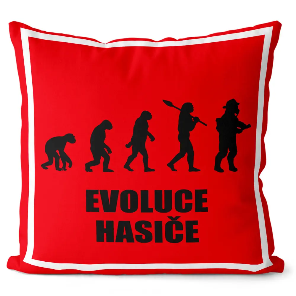 Polštářek Evolution hasič (Velikost: 40 x 40 cm)