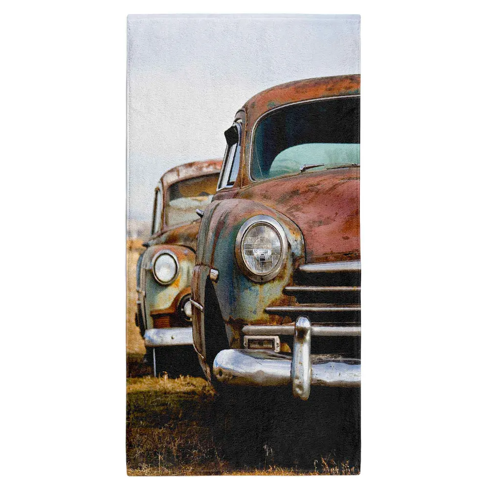Osuška Vrak auta  (Velikost osušky: 100x170cm)