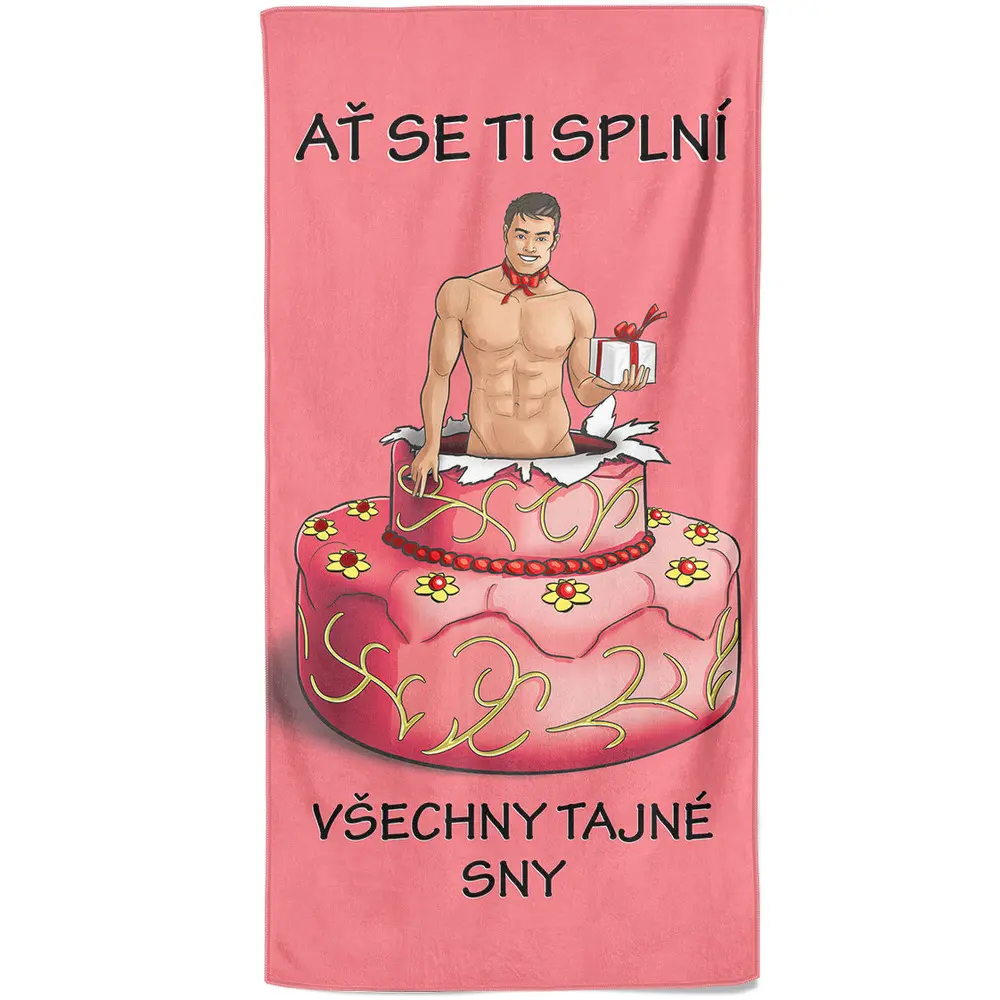 Osuška Tajné sny - muž (Velikost osušky: 100x170cm)