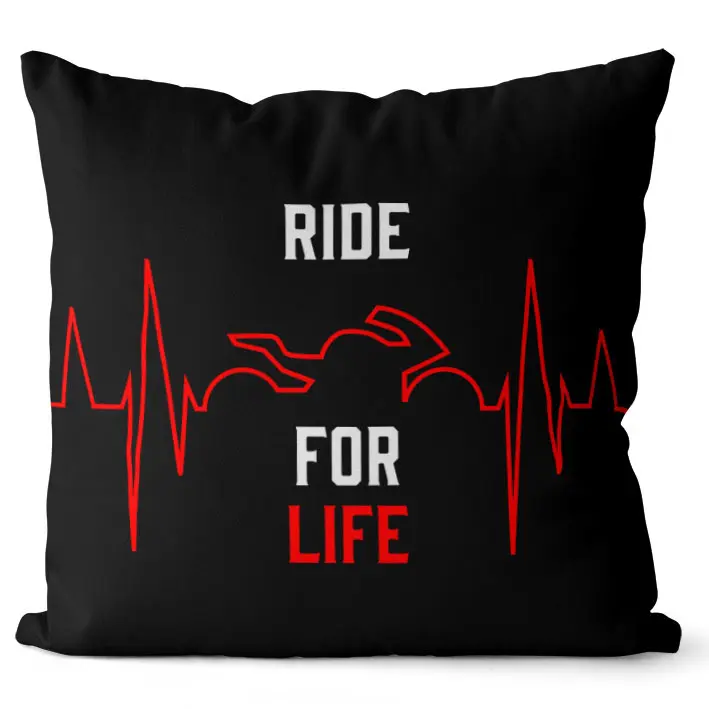 Polštář Ride for life (Velikost: 40 x 40 cm)