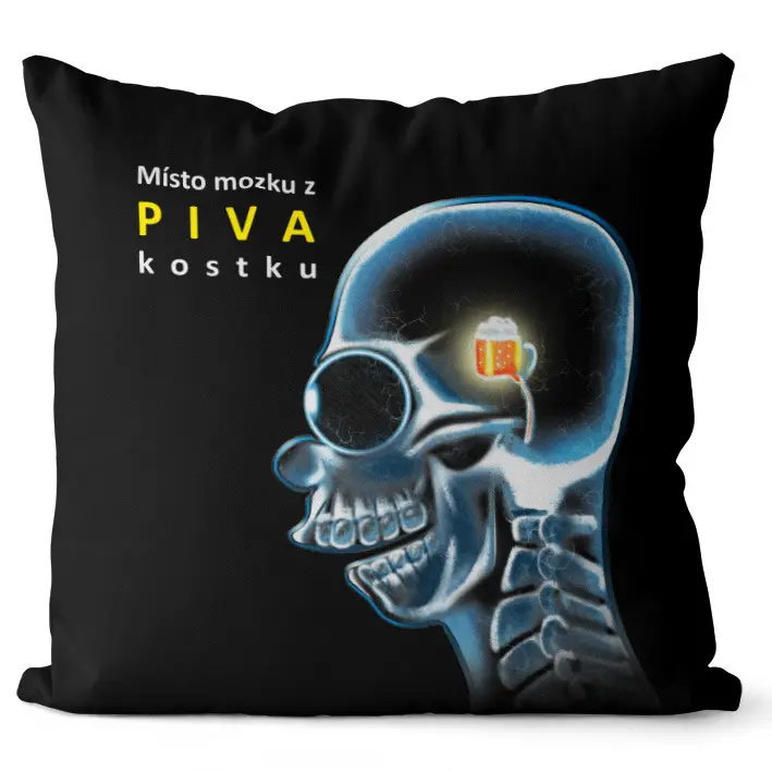 Polštář Místo mozku (Velikost: 55 x 55 cm)