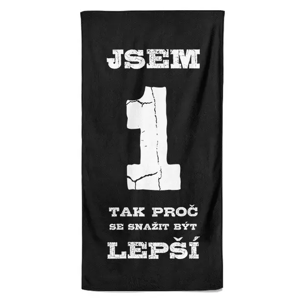 Osuška Jsem jednička (Velikost osušky: 100x170cm)