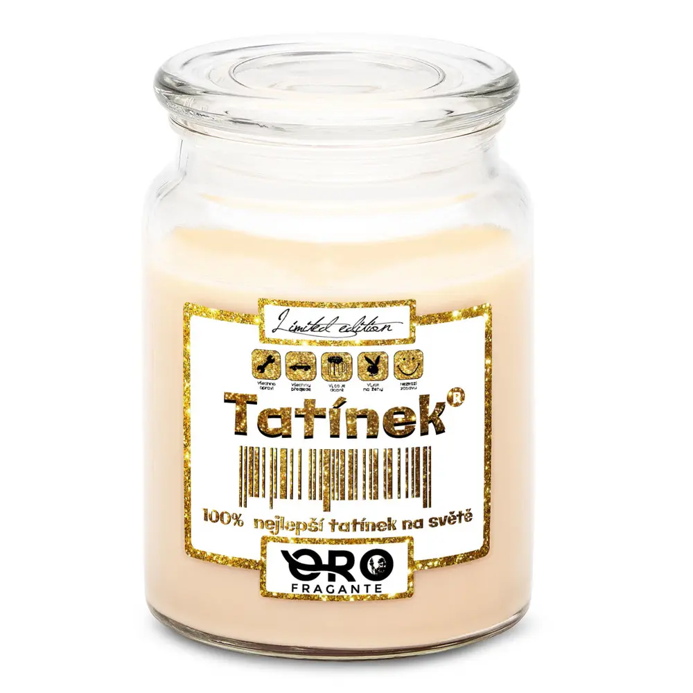 Svíčka Tatínek 100% (Vůně svíčky
