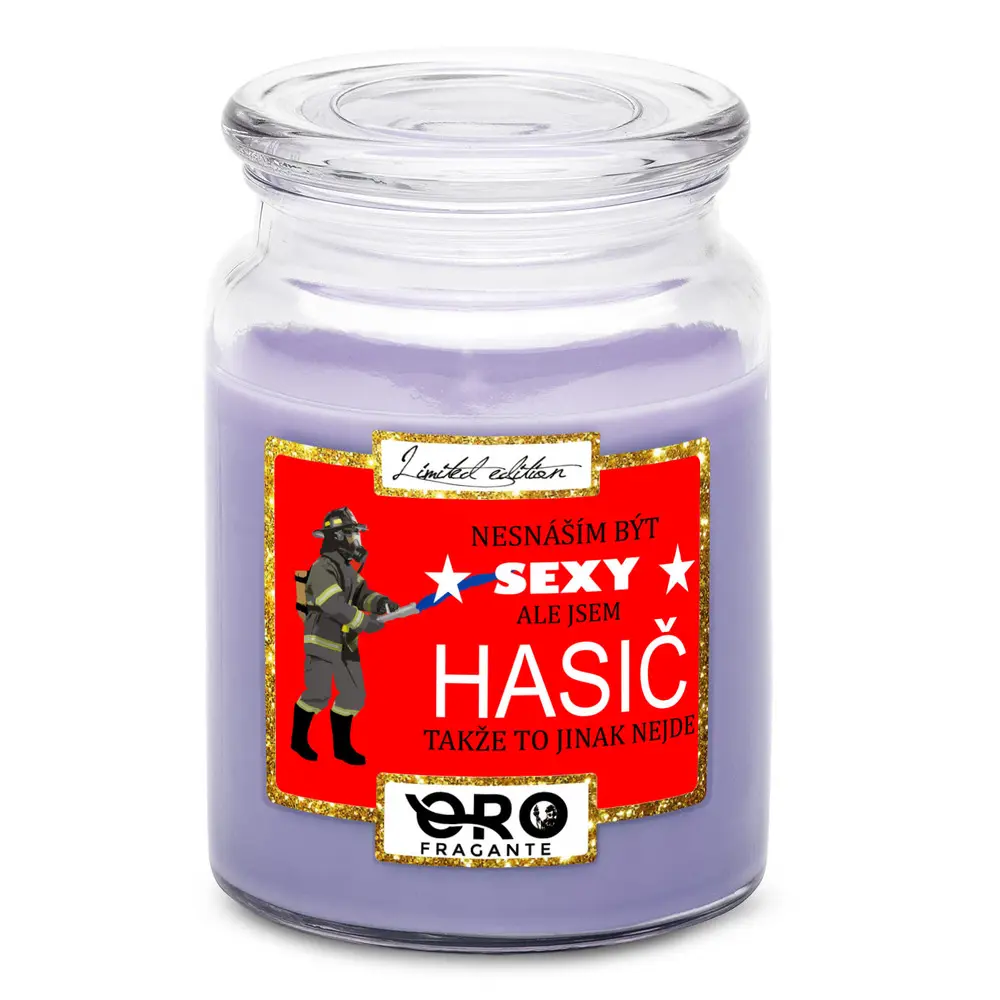 Svíčka Sexy hasič (Vůně svíčky