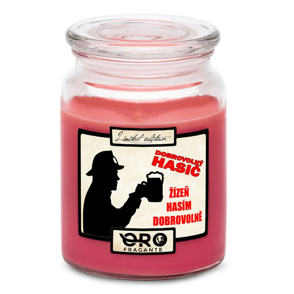 Svíčka Dobrovolný hasič (Vůně svíčky