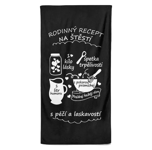 Osuška Rodinný recept (Velikost osušky: 100x170cm)