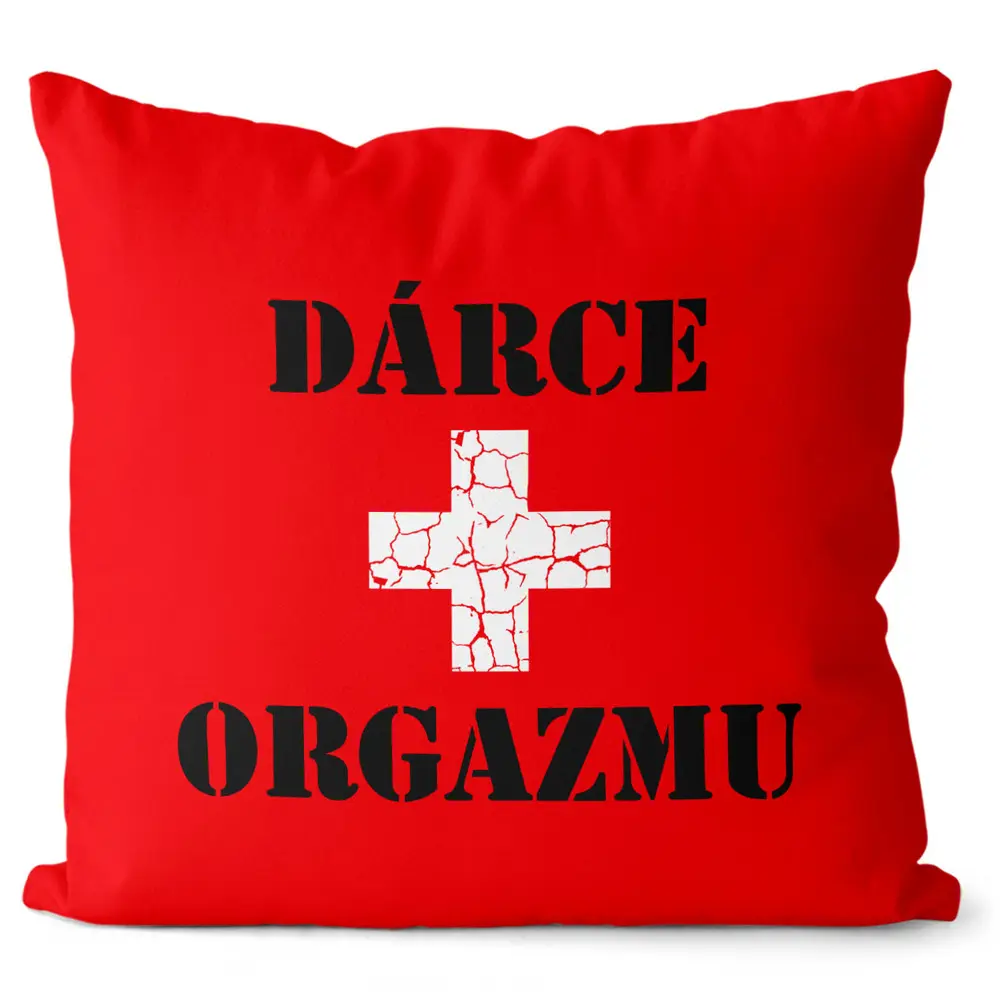 Polštář Dárce orgazmu (Velikost: 55 x 55 cm)
