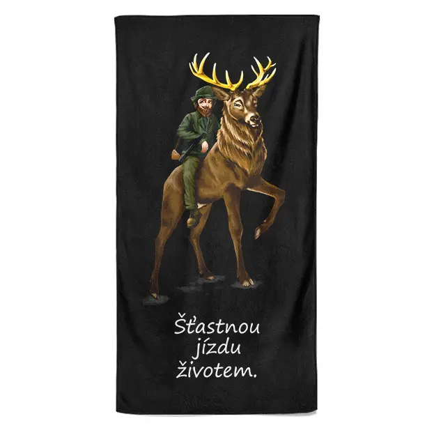 Osuška Myslivecká jízda (Velikost osušky: 100x170cm)