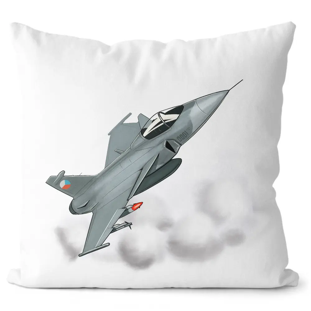 Polštář Gripen (Velikost: 55 x 55 cm)