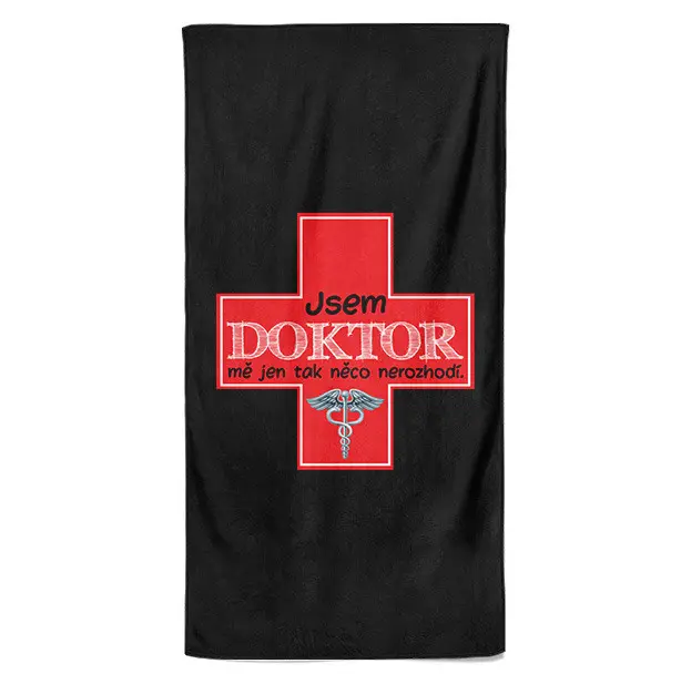 Osuška Jsem doktor (Velikost osušky: 100x170cm)