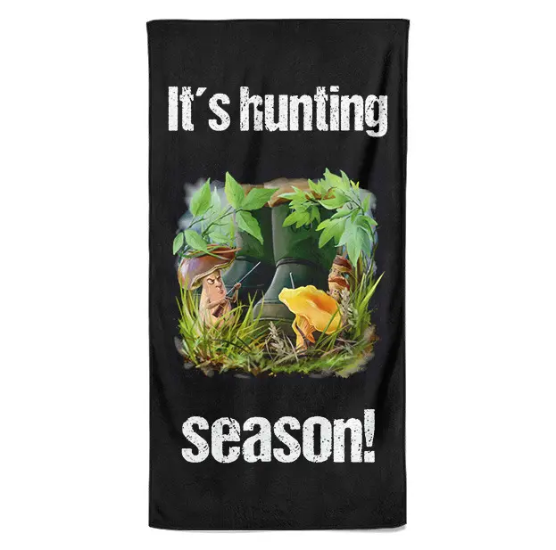 Osuška Hunting season – houbaři (Velikost osušky: 100x170cm)
