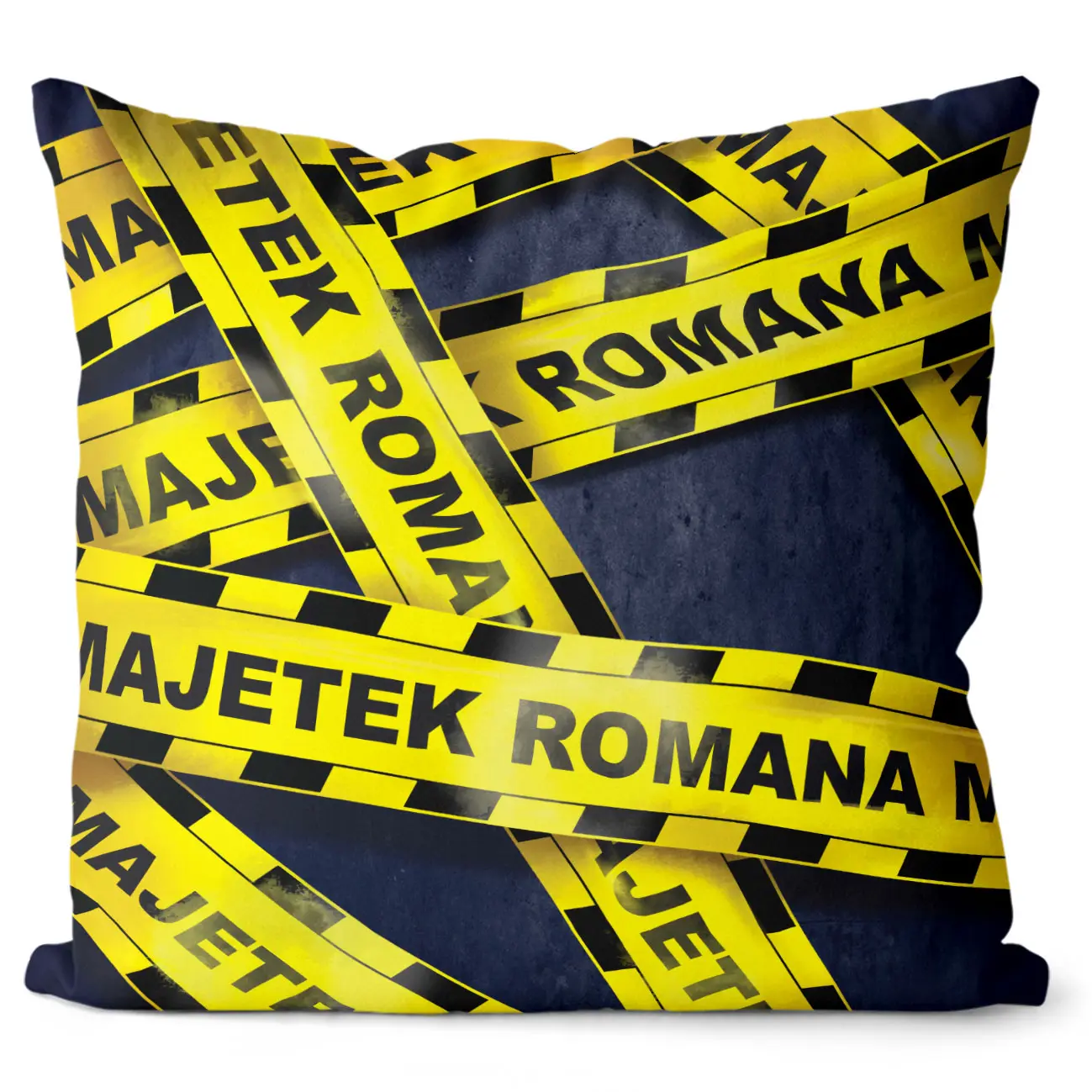 Polštář Majetek + jméno - mužská jména (Velikost: 40 x 40 cm, Jméno: Roman)