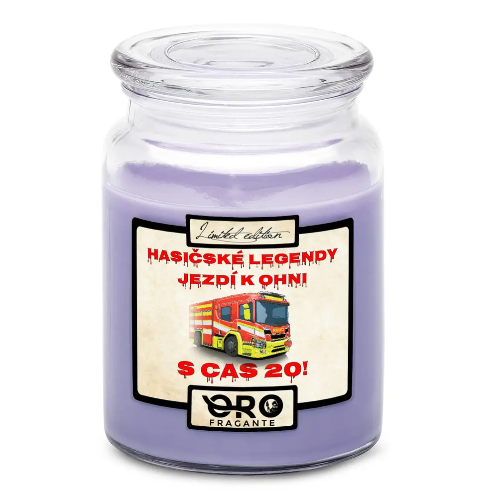 Svíčka Hasičské legendy – CAS 20 (Vůně svíčky
