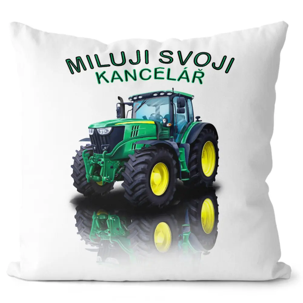 Polštář Miluji svou kancelář (Velikost: 40 x 40 cm)