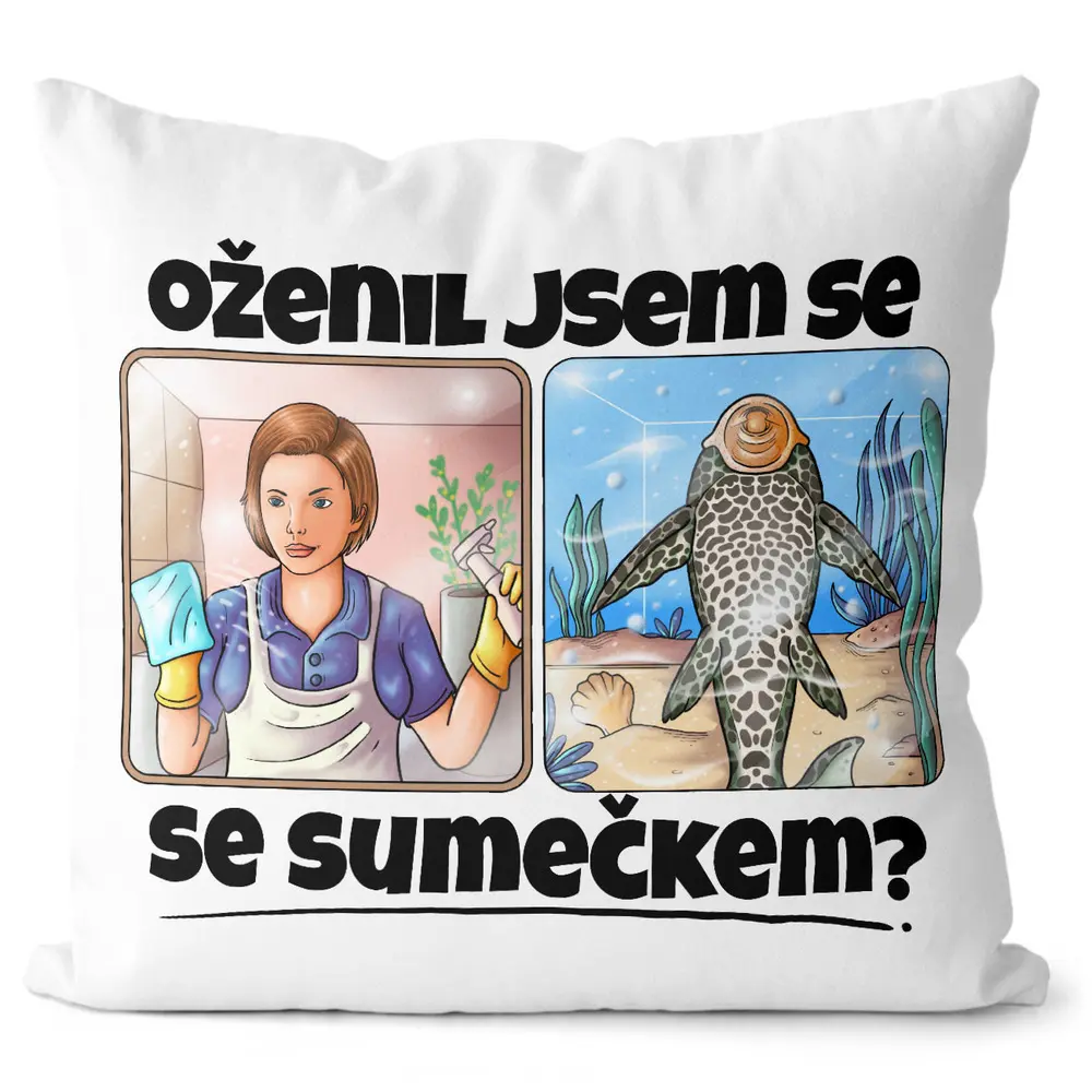 Polštář Se sumečkem (Velikost: 55 x 55 cm)