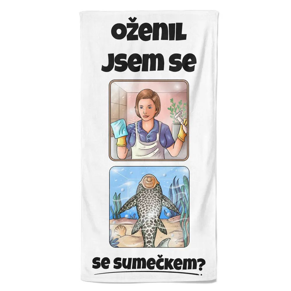 Osuška Se sumečkem (Velikost osušky: 100x170cm)