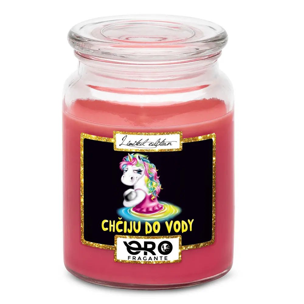 Svíčka Chčiju do vody (Vůně svíčky