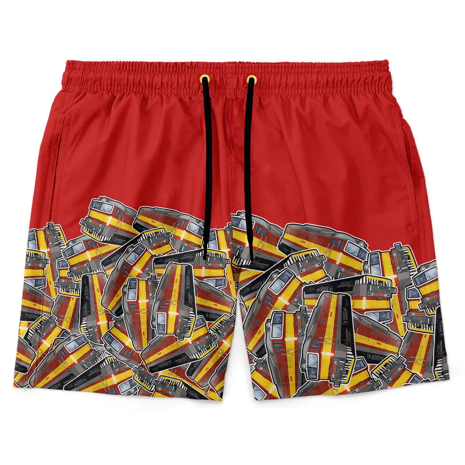 Pánské plavky short – Brejlovec červený (Velikost