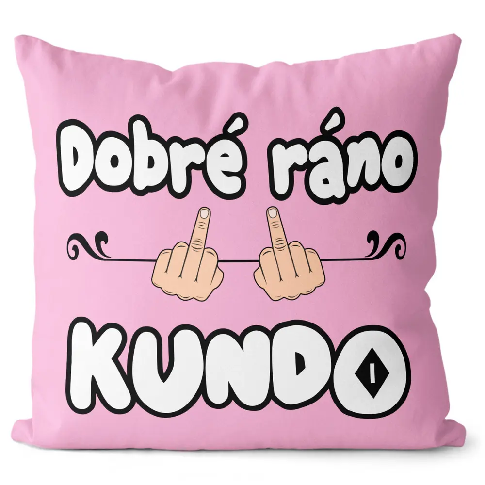 Polštář Dobré ráno kundo (Velikost: