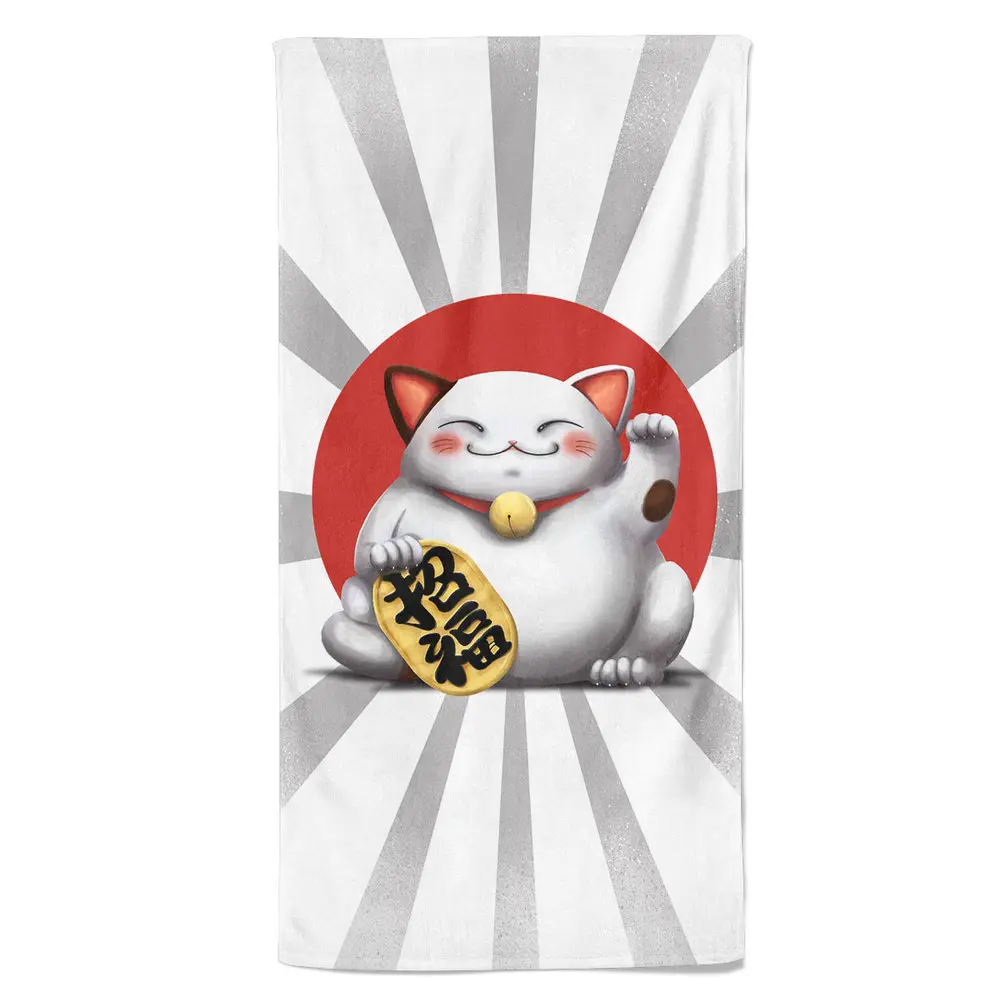 Osuška Maneki-neko (Velikost osušky: 100x170cm)