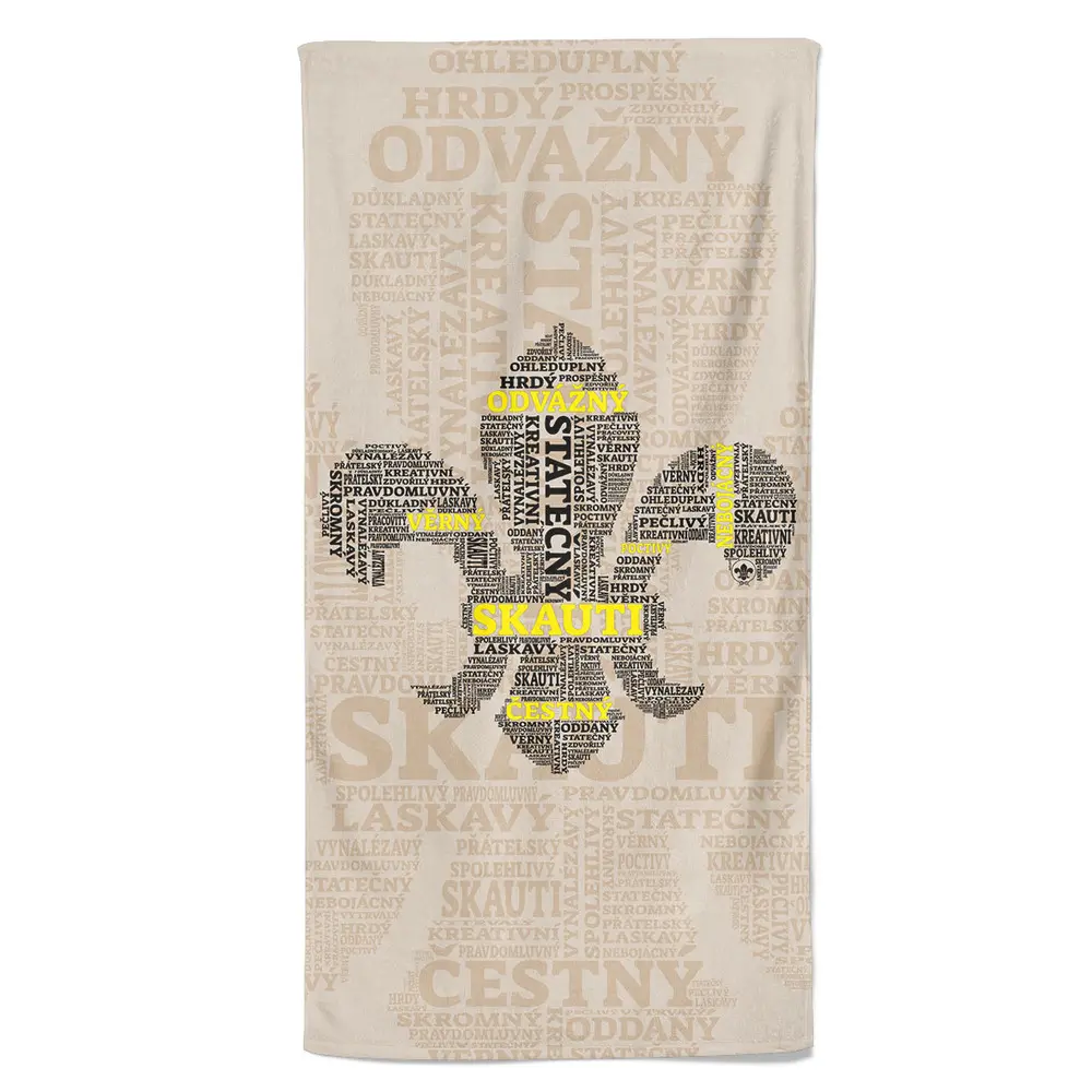 Osuška Skauti – vlastnosti (Velikost osušky: 100x170cm)