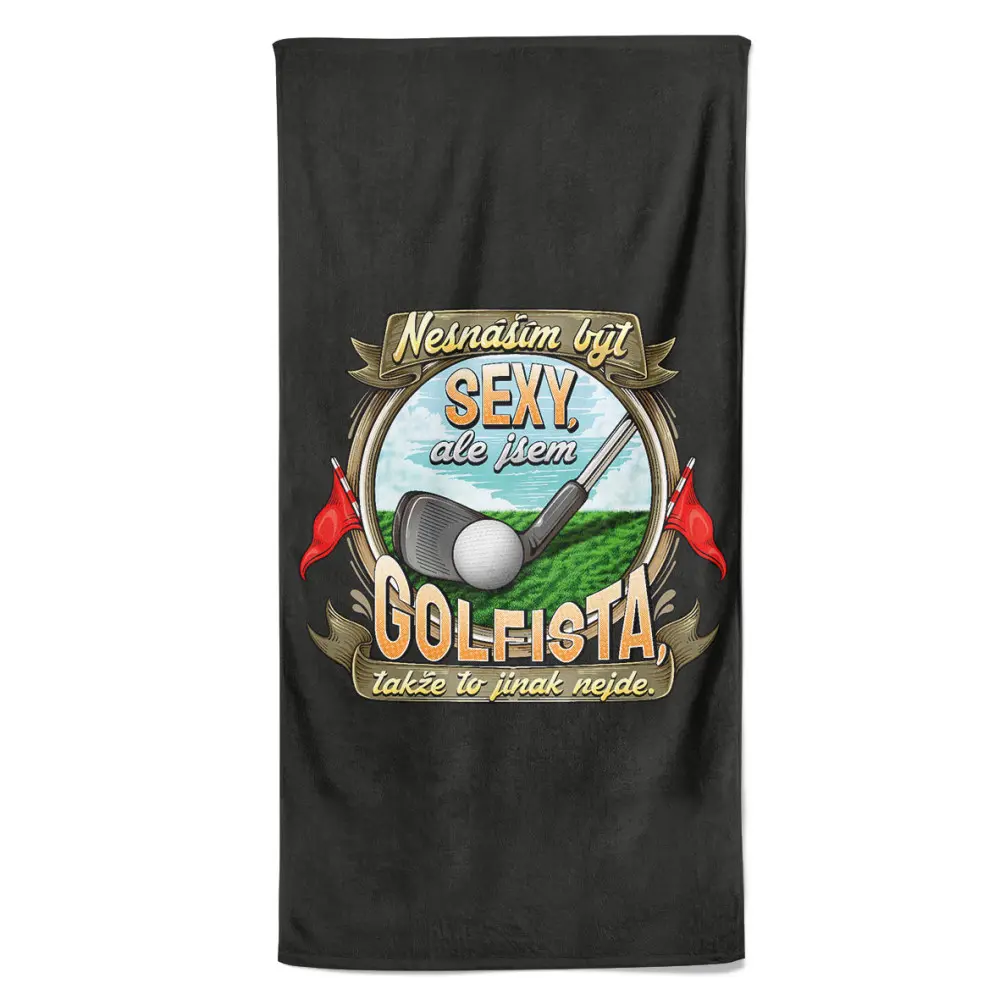 Osuška Sexy golfista (Velikost osušky: 100x170cm)