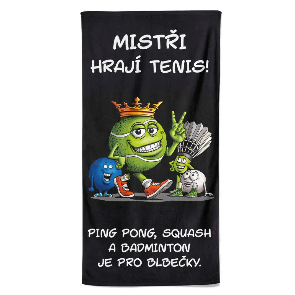 Osuška Tenis je král (Velikost osušky: 100x170cm)