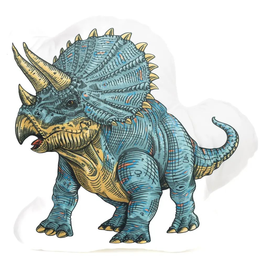 Tvarovaný polštář Triceratops