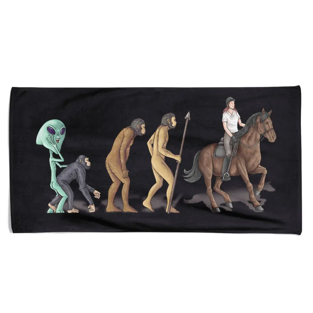Osuška Evoluce jezdectví (Velikost osušky: 100x170cm)