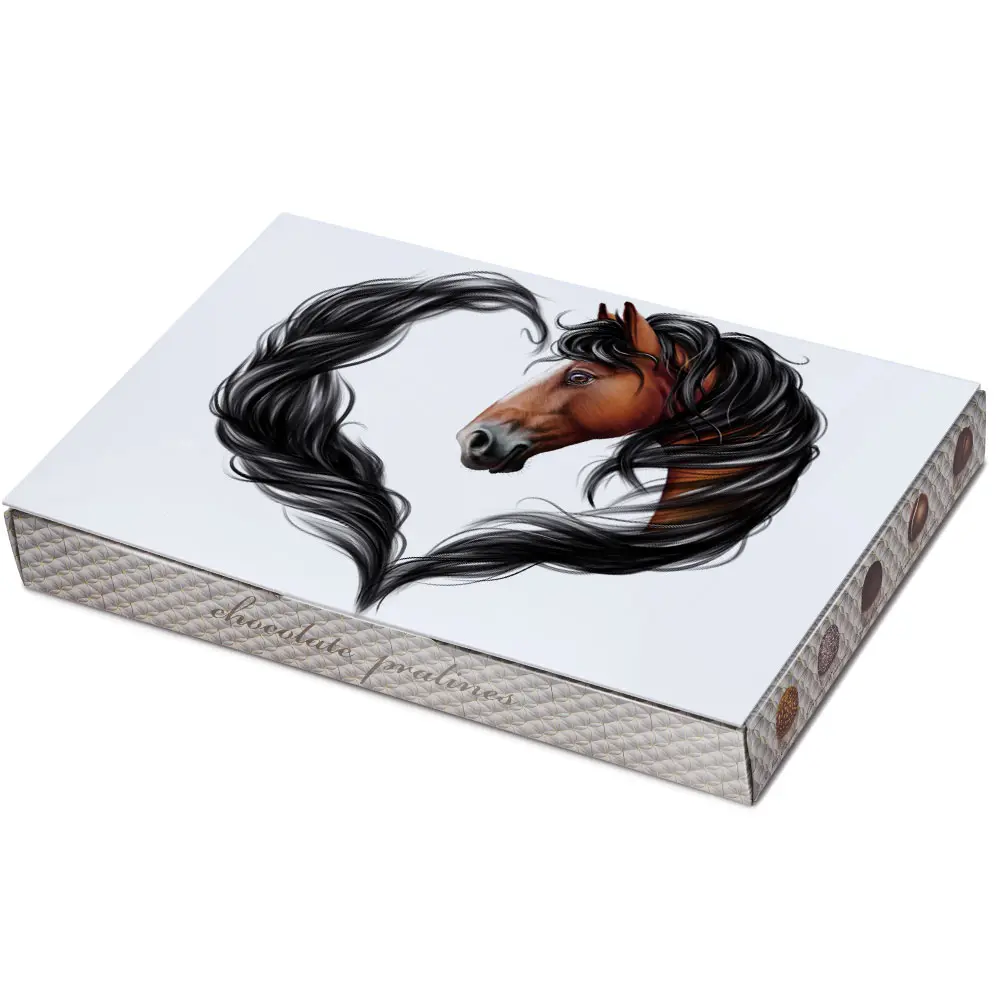 Bonboniera Horse heart brown
