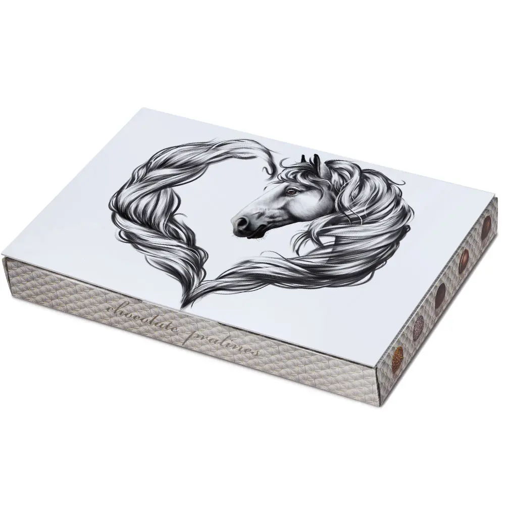 Bonboniera Horse heart white