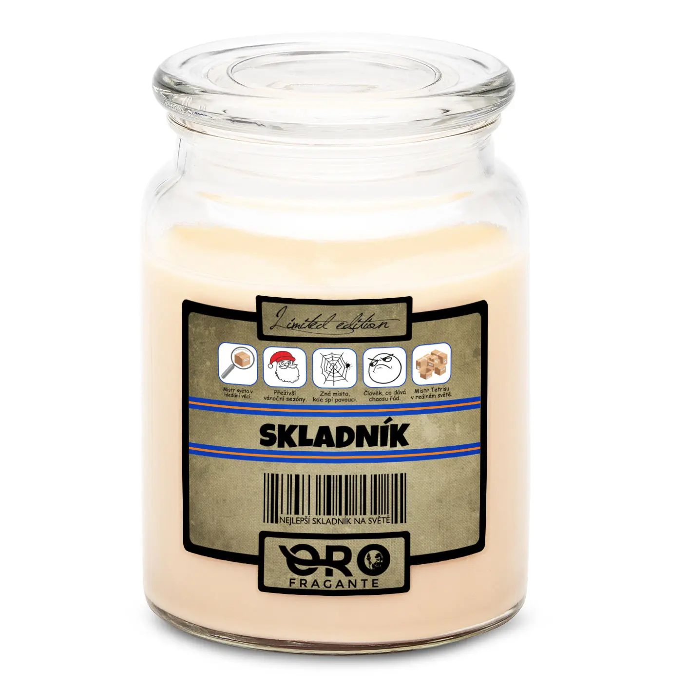 Svíčka Skladník 100% (Vůně svíčky: Vanilka)