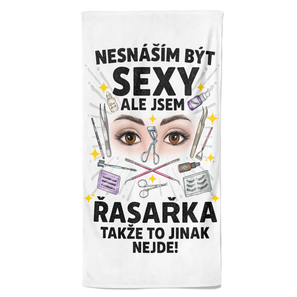 Osuška Sexy řasařka (Velikost osušky: 100x170cm)