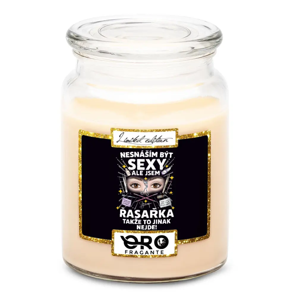 Svíčka Sexy řasařka (Vůně svíčky: Vanilka)