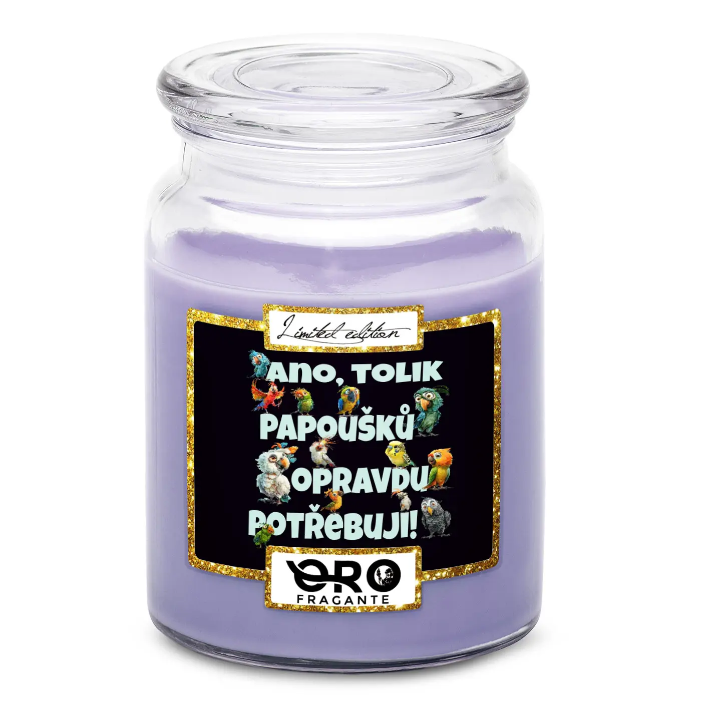 Svíčka Tolik papoušků (Vůně svíčky