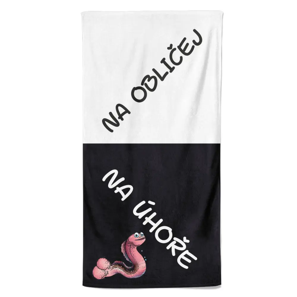 Osuška Na obličej a na úhoře (Velikost osušky: 100x170cm)