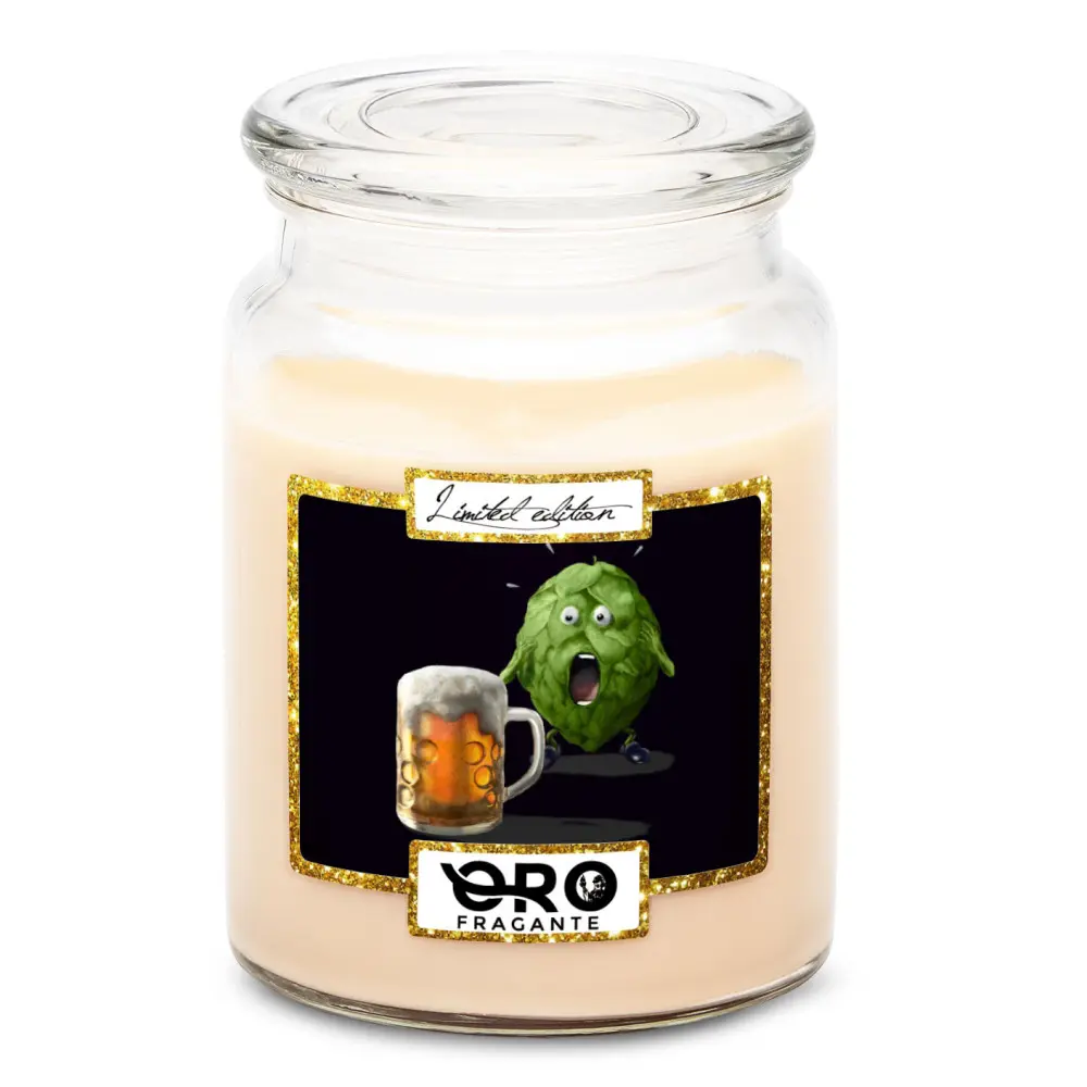 Svíčka Vyděšený chmel (Vůně svíčky