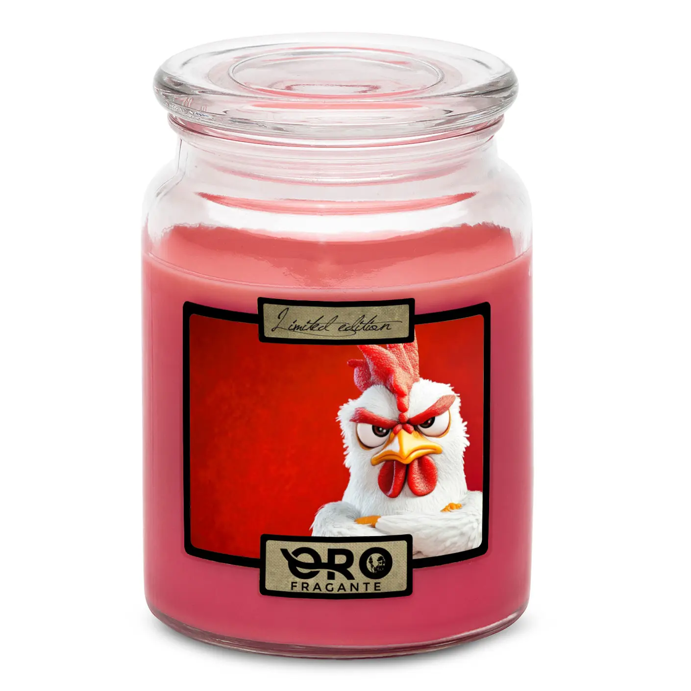 Svíčka Naštvaná slepice (Vůně svíčky
