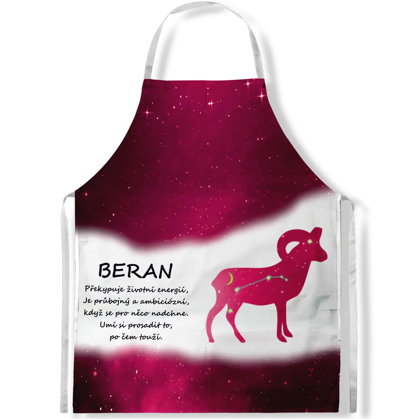 Zástěra Beran (21.3. - 20.4.) - červená