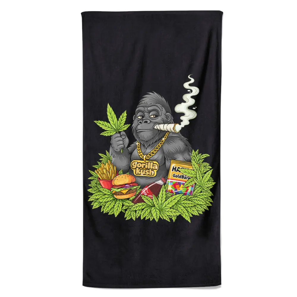 Osuška Gorilla kush (Velikost osušky: 100x170cm)