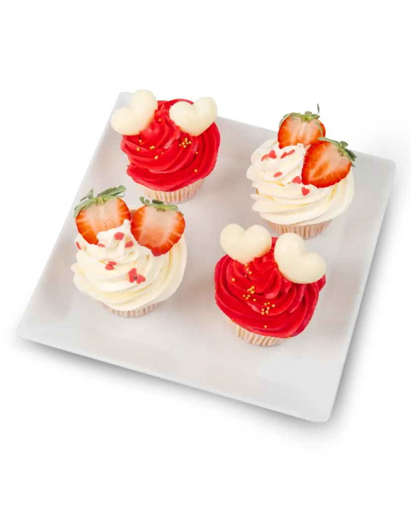 Cupcakes se srdíčky XXL