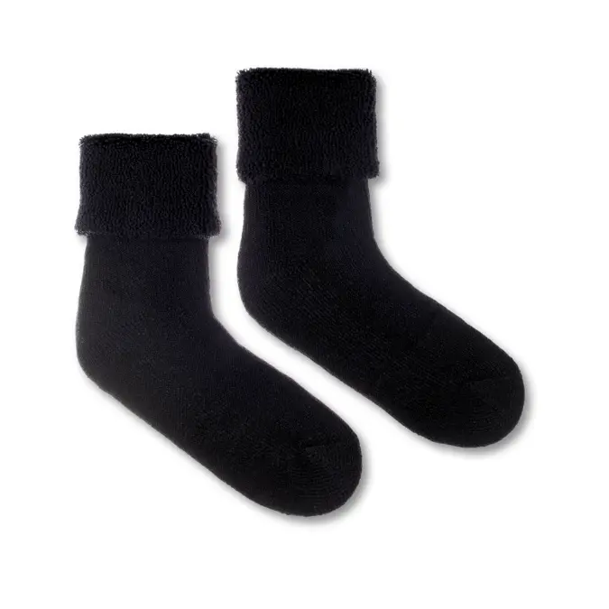 Vlněné ponožky Vlnáč Termo modrý, modrý lem